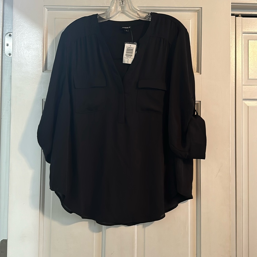 Torrid Black Blouse